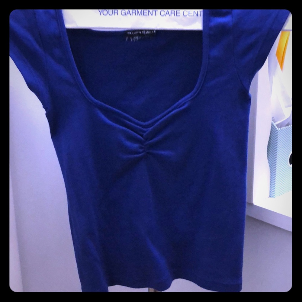 Royal blue brandy melvillle shirt!! Never worn!!